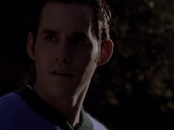Xander watches Buffy after lying to her.