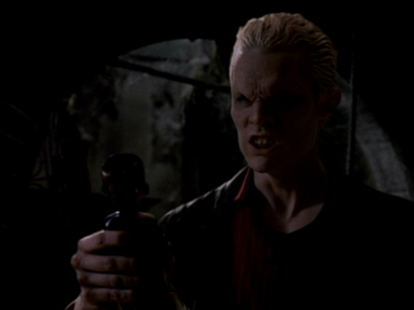 Spike in vamp face: Lovers Walk.